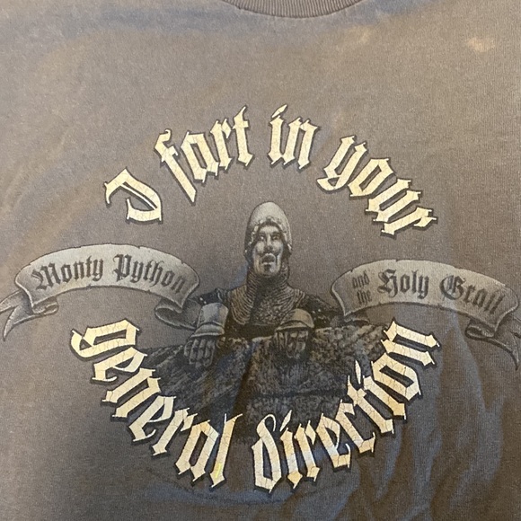 Vintage Monty Python and the holy Grail fart in your general direction large Tee - Picture 5 of 12